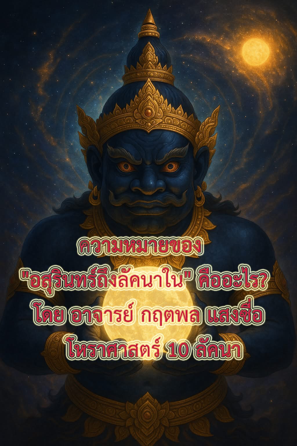ความหมายของ "อสุรินทร์ถึงลัคนาใน" คืออะไร? โดย อาจารย์ กฤตพล แสงซื่อ โหราศาสตร์ 10 ลัคนา